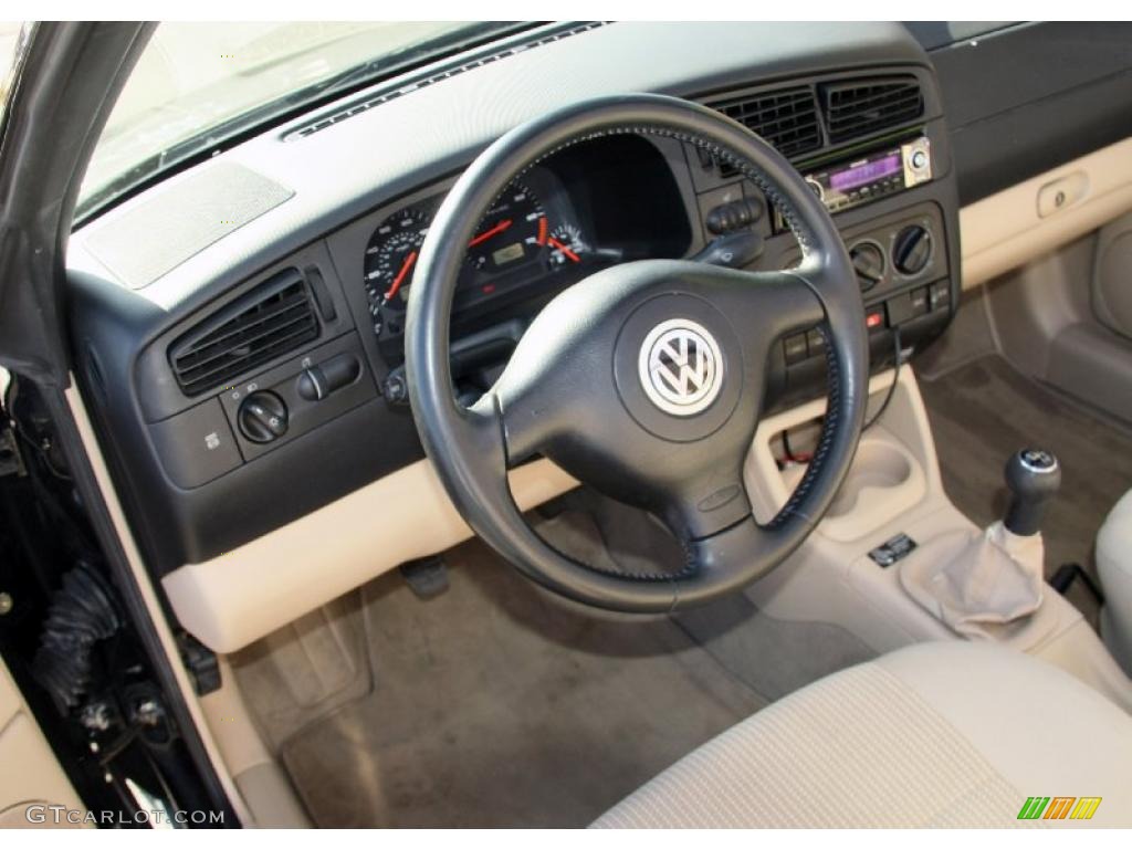 Beige Interior 2001 Volkswagen Cabrio GLS Photo #47299400