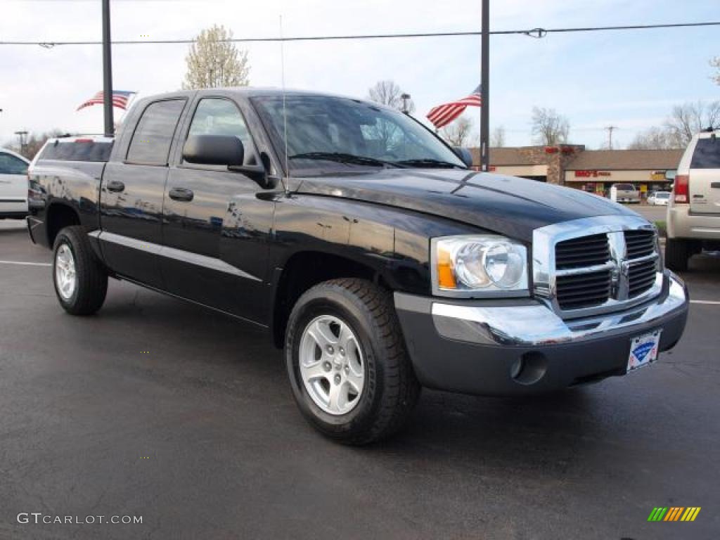 Black 2005 Dodge Dakota SLT Quad Cab Exterior Photo #47299502