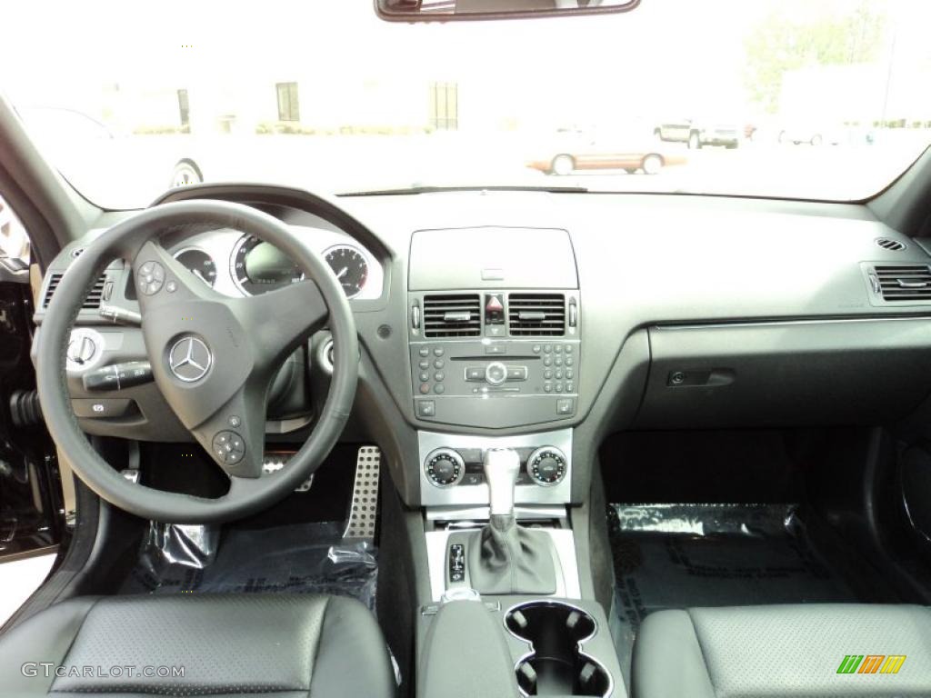 2008 Mercedes-Benz C 300 Sport Black Dashboard Photo #47299592