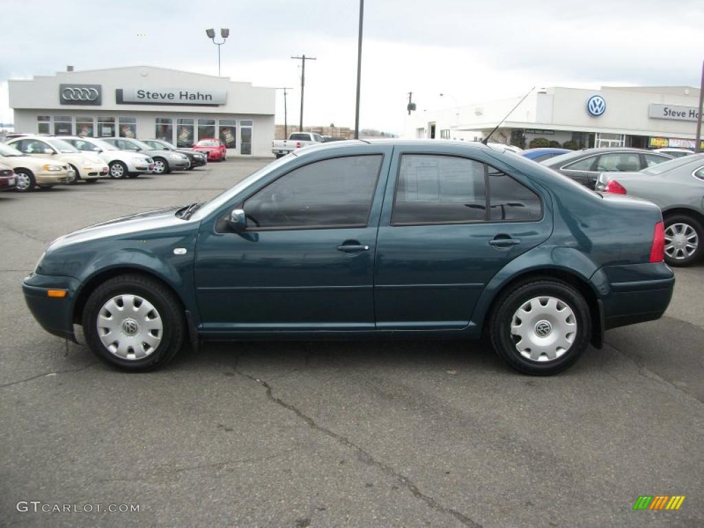 2002 Jetta GL Sedan - Baltic Green / Black photo #4