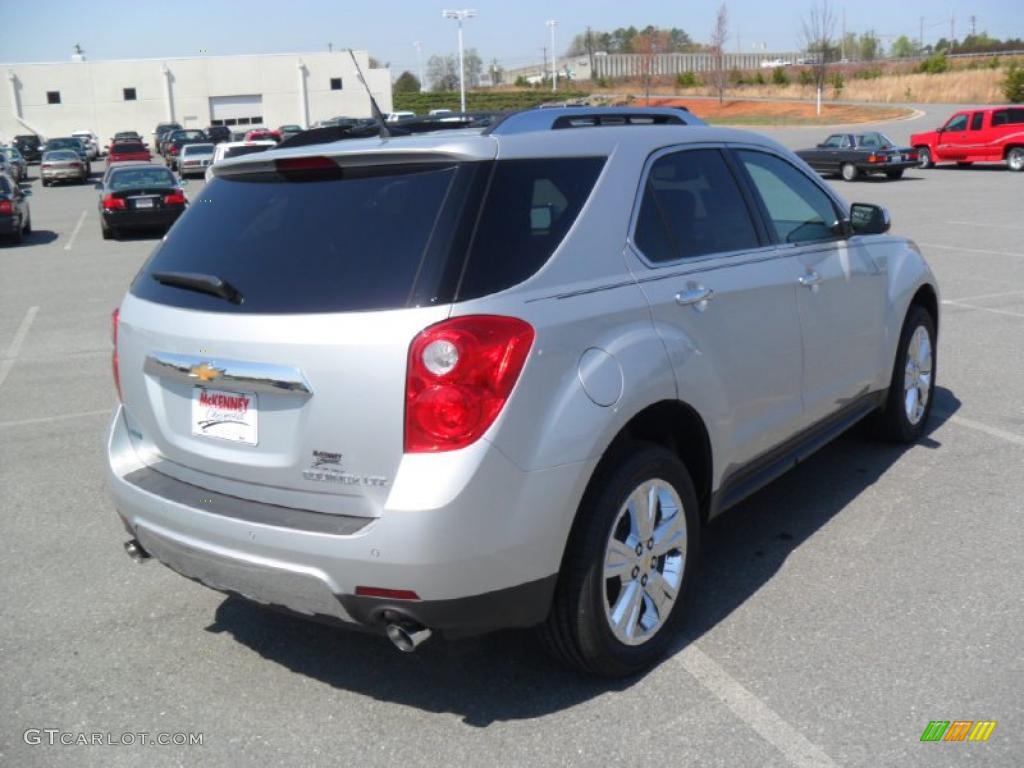 2011 Equinox LTZ - Silver Ice Metallic / Jet Black photo #4