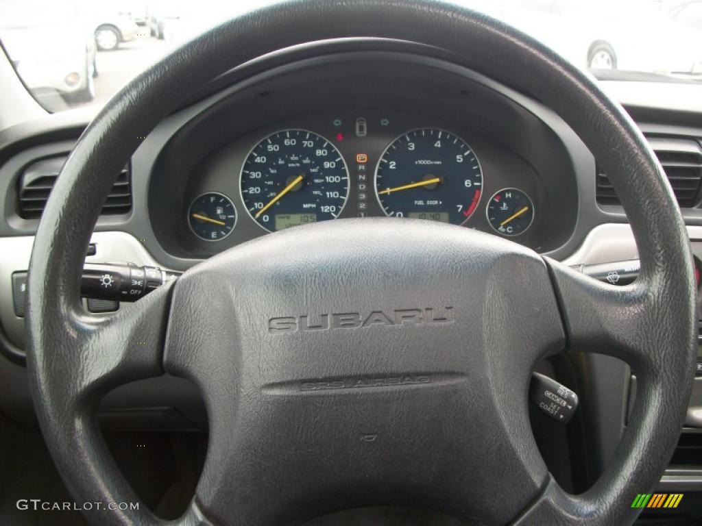 2004 Subaru Baja Sport Dark Gray Steering Wheel Photo #47301023