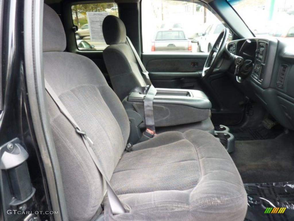 2002 Silverado 1500 LS Extended Cab 4x4 - Onyx Black / Graphite Gray photo #14