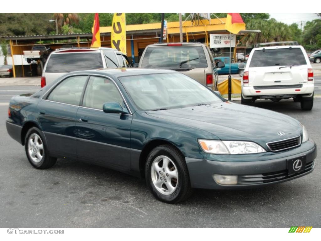 1998 ES 300 - Dark Green Metallic / Beige photo #2