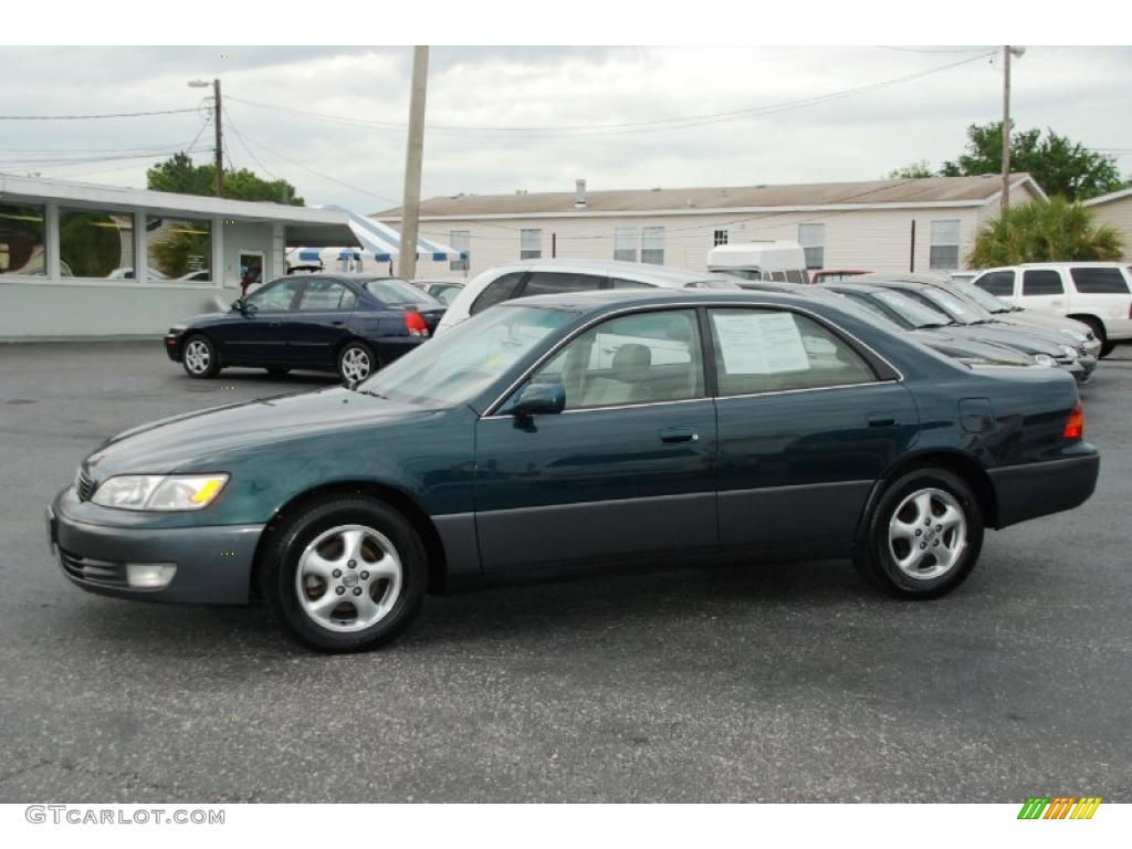 1998 ES 300 - Dark Green Metallic / Beige photo #3