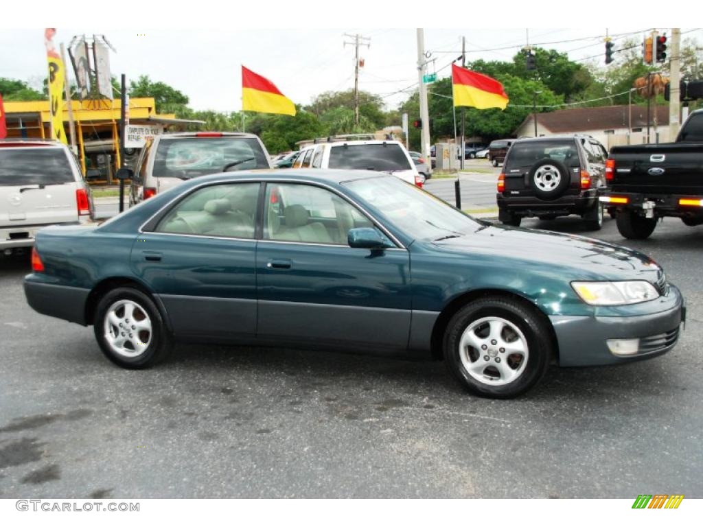 1998 ES 300 - Dark Green Metallic / Beige photo #4
