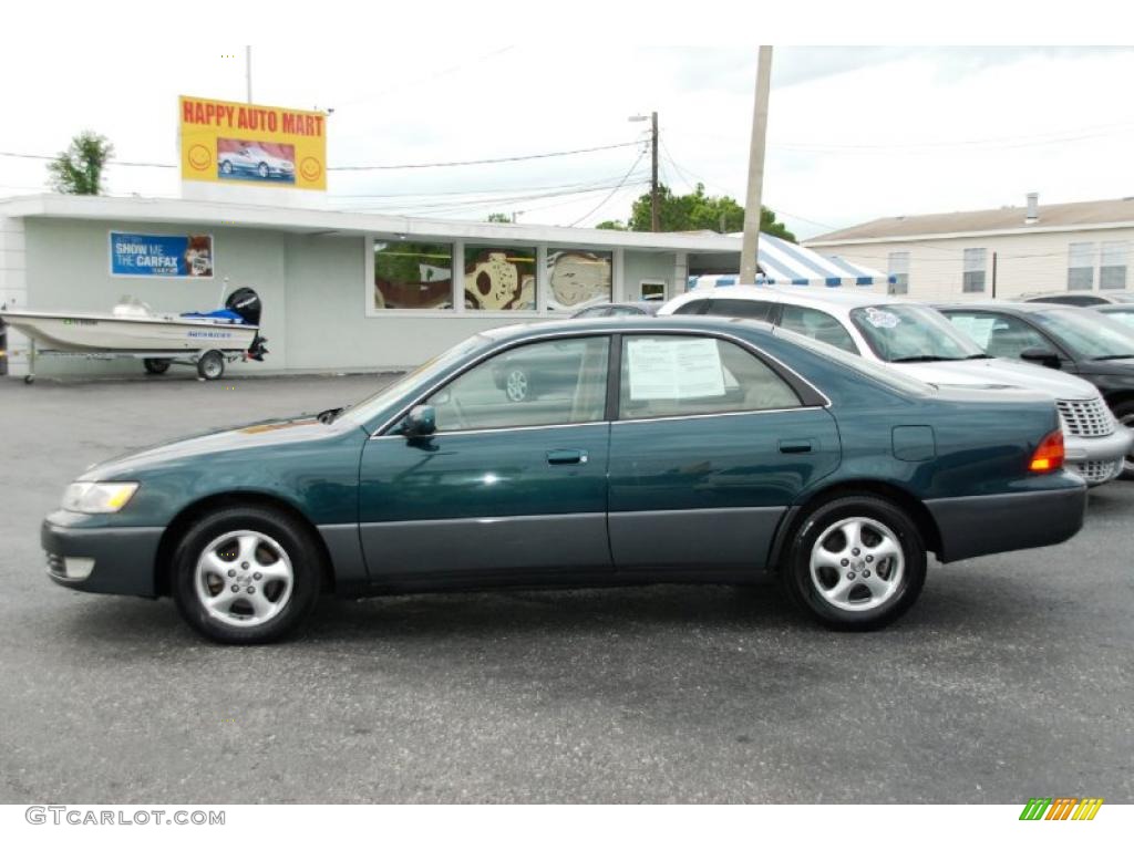 1998 ES 300 - Dark Green Metallic / Beige photo #5
