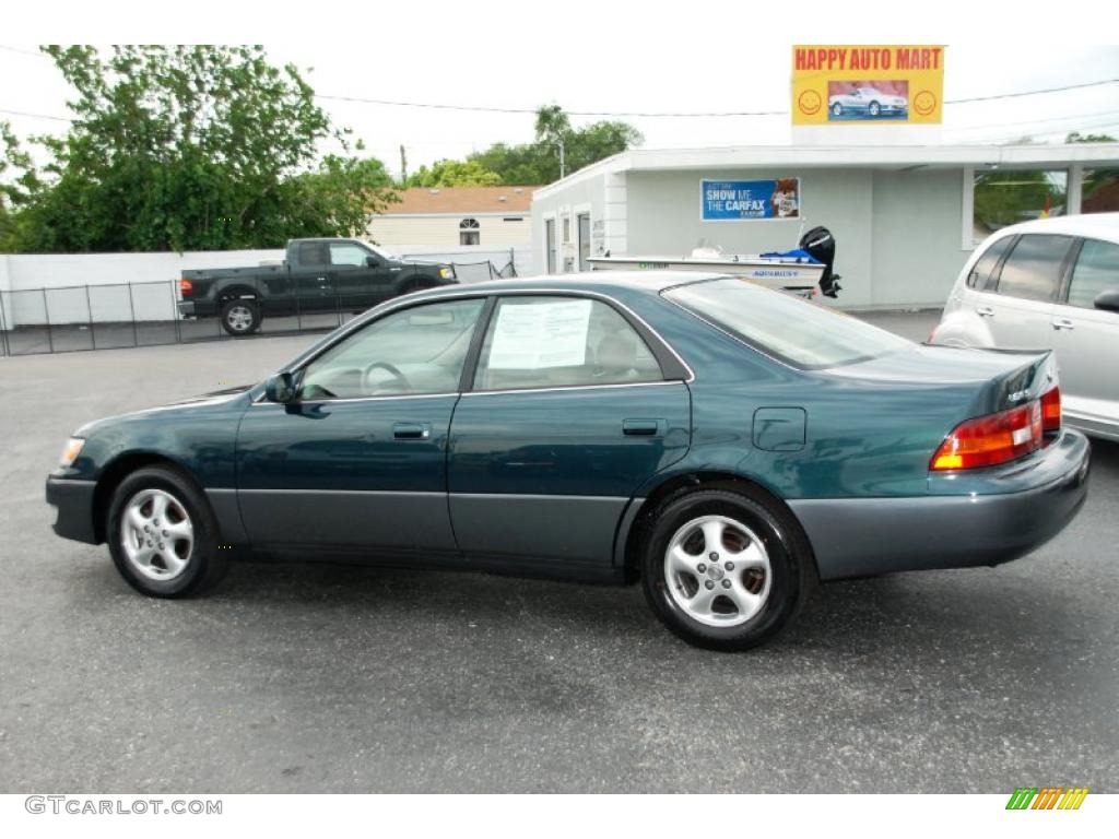 1998 ES 300 - Dark Green Metallic / Beige photo #6