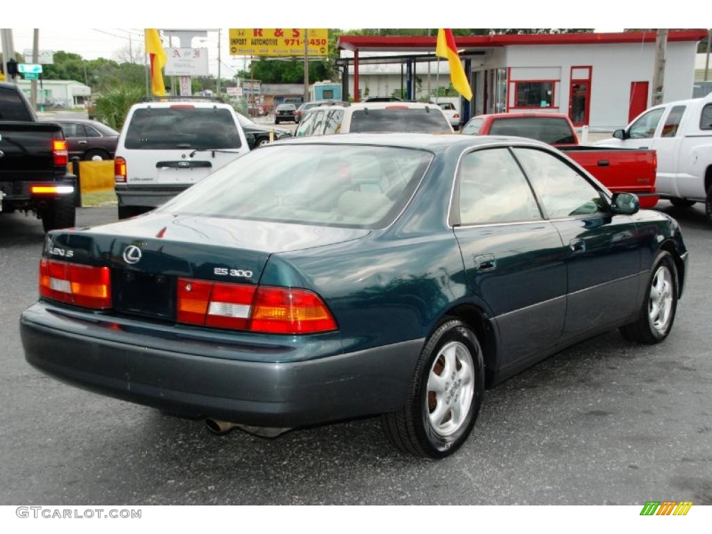 1998 ES 300 - Dark Green Metallic / Beige photo #8