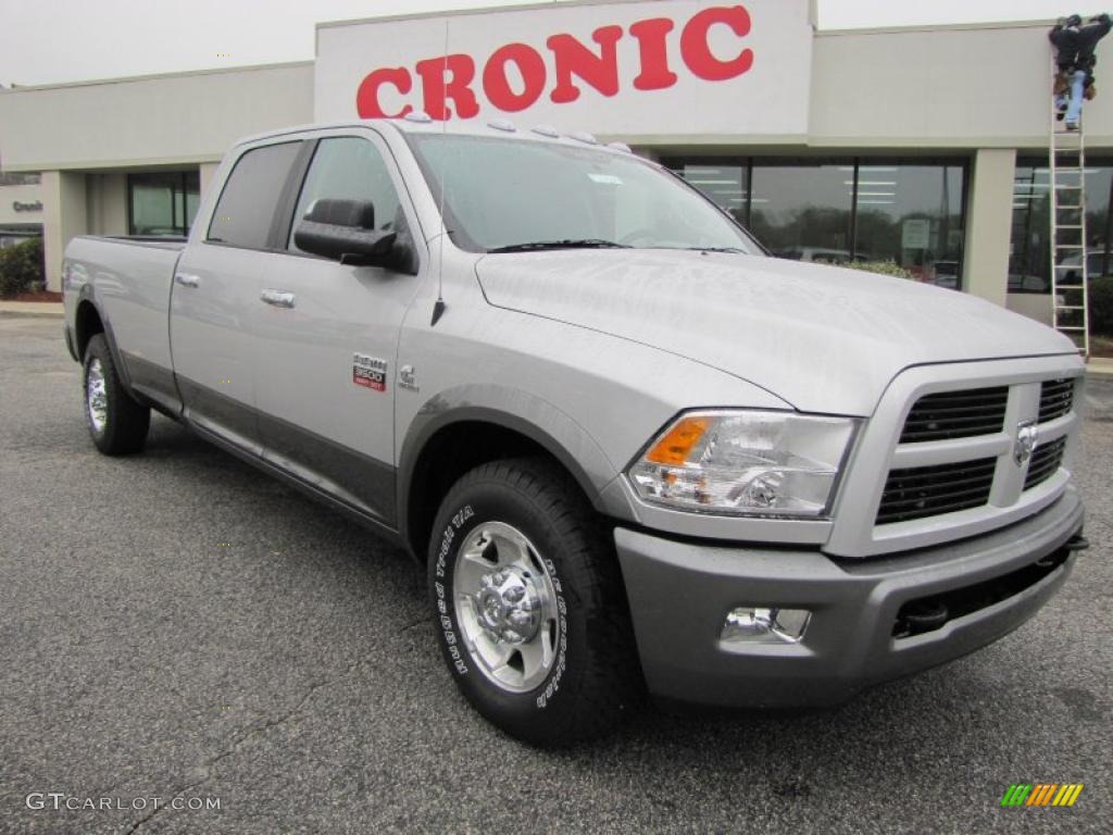 2011 Ram 3500 HD SLT Outdoorsman Crew Cab - Bright Silver Metallic / Dark Slate Gray/Medium Graystone photo #1