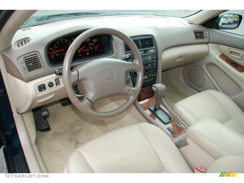 1998 ES 300 - Dark Green Metallic / Beige photo #15