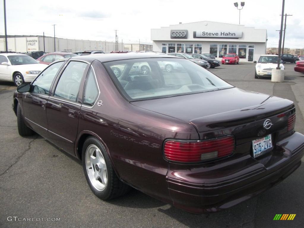 1996 Impala SS - Dark Cherry Metallic / Gray photo #5