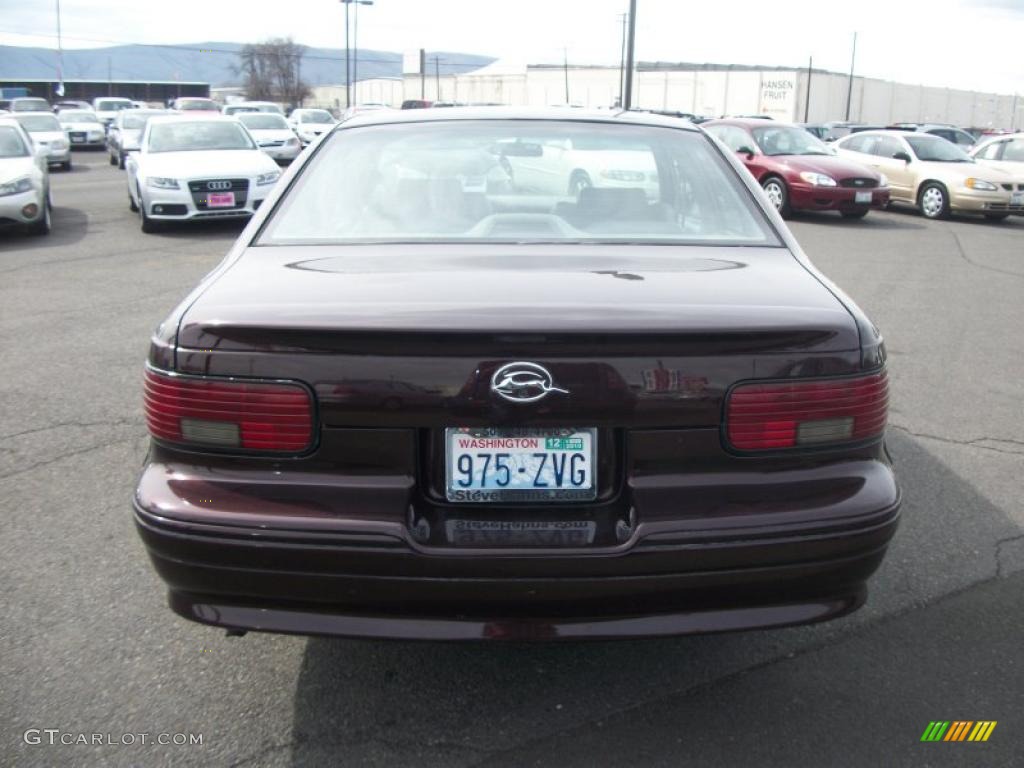 1996 Impala SS - Dark Cherry Metallic / Gray photo #6