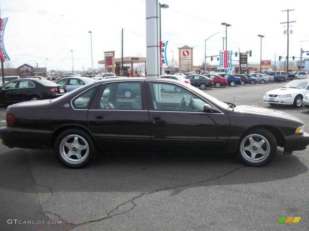 1996 Impala SS - Dark Cherry Metallic / Gray photo #8