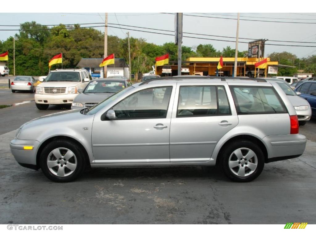 2003 Jetta GLS 1.8T Wagon - Reflex Silver Metallic / Grey photo #5