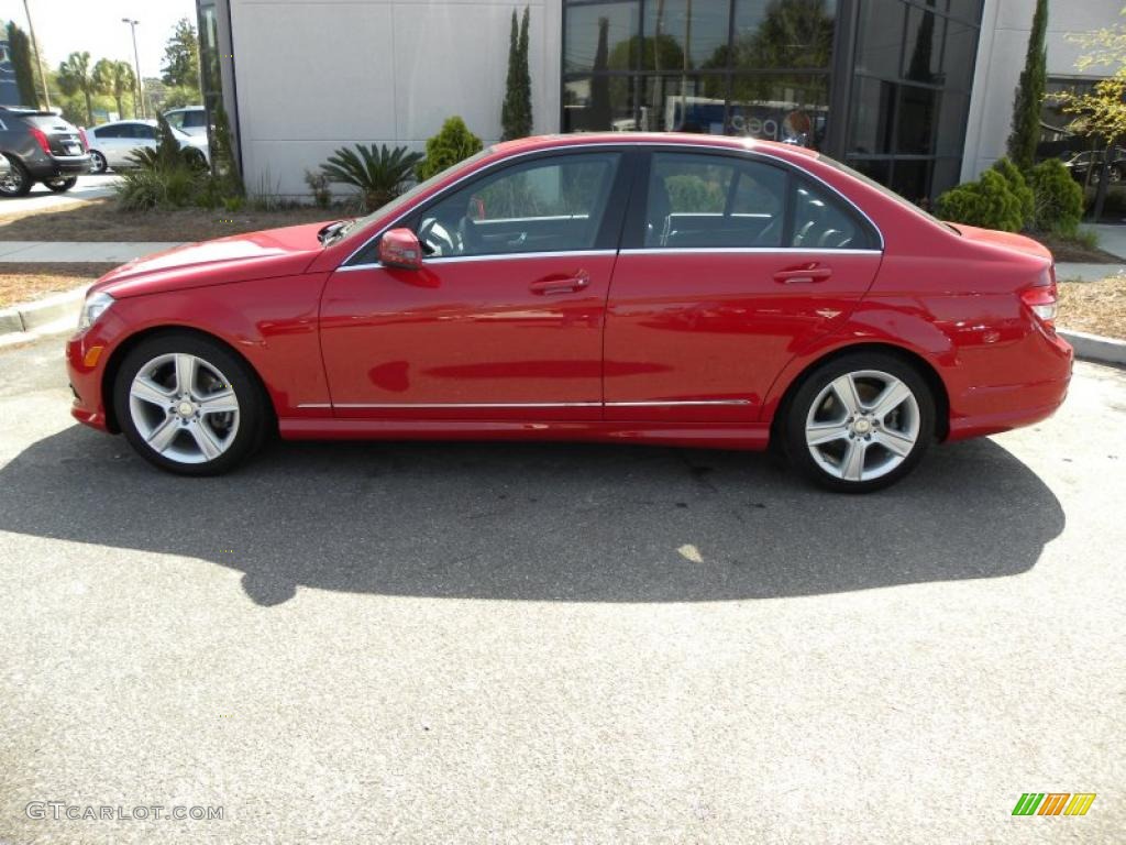 2010 C 300 Sport - Mars Red / Black photo #2