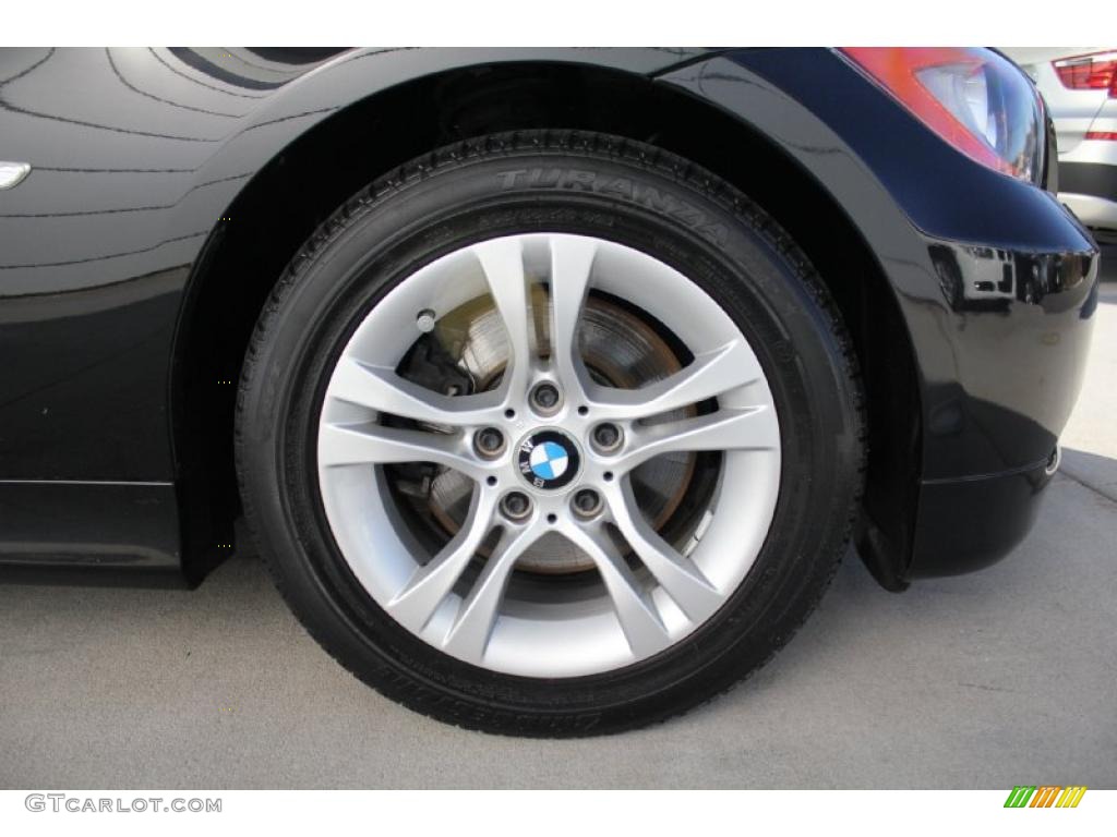 2008 3 Series 328xi Sedan - Black Sapphire Metallic / Gray photo #7