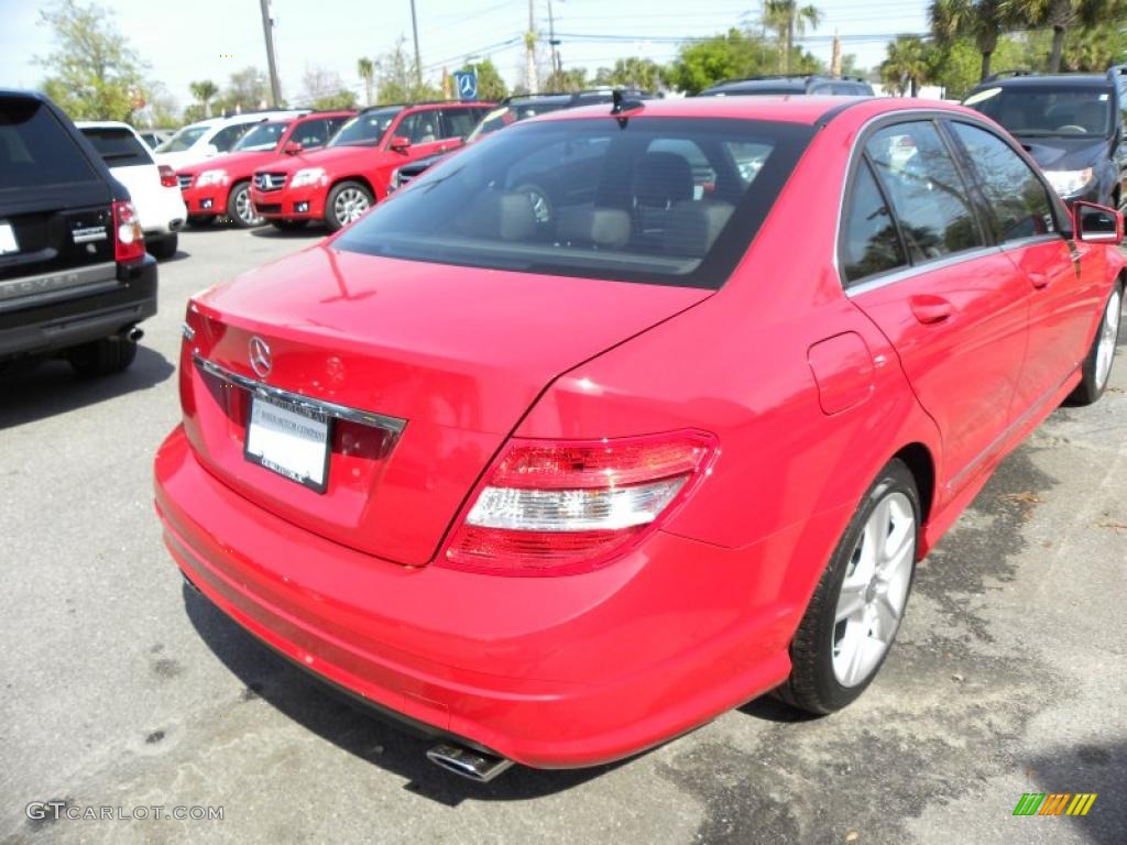 2010 C 300 Sport - Mars Red / Black photo #14