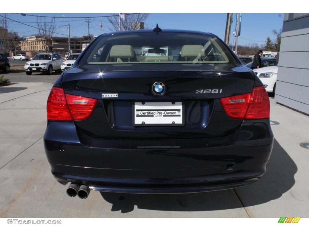 2010 3 Series 328i xDrive Sedan - Monaco Blue Metallic / Beige photo #5