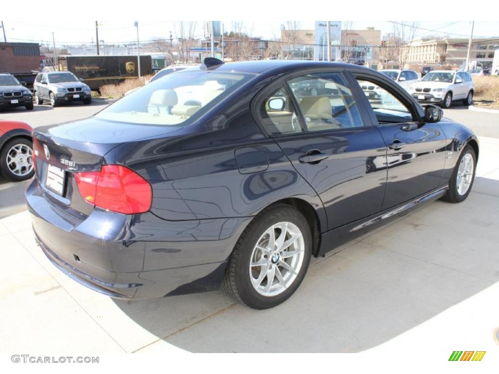 2010 3 Series 328i xDrive Sedan - Monaco Blue Metallic / Beige photo #6