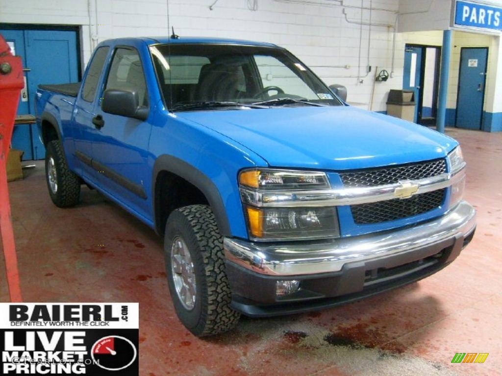 2008 Colorado LT Extended Cab 4x4 - Pace Blue / Ebony photo #1