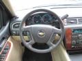 Light Cashmere/Ebony 2008 Chevrolet Suburban 1500 LT Steering Wheel