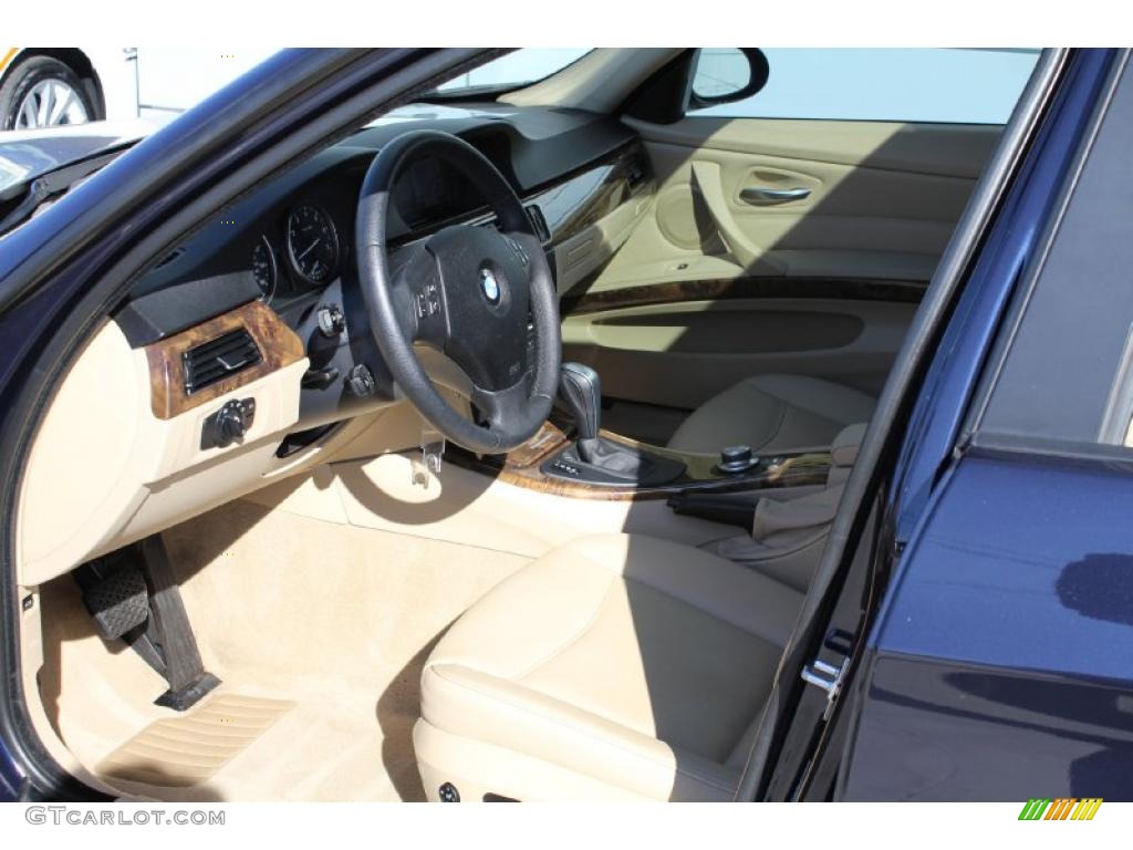 2008 3 Series 328xi Sedan - Monaco Blue Metallic / Beige photo #11