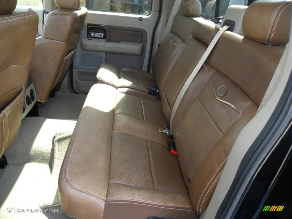2005 F150 King Ranch SuperCrew - Black / Castano Brown Leather photo #9
