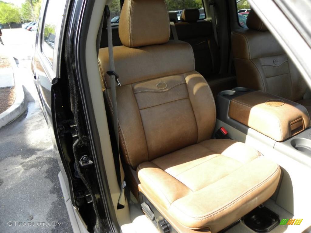 2005 F150 King Ranch SuperCrew - Black / Castano Brown Leather photo #11
