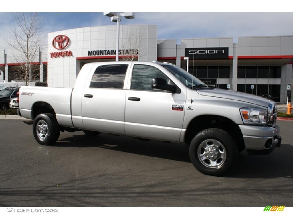 2009 Ram 2500 SXT Mega Cab 4x4 - Bright Silver Metallic / Medium Slate Gray photo #1