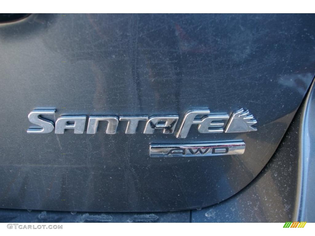 2009 Santa Fe GLS 4WD - Slate Blue / Gray photo #10
