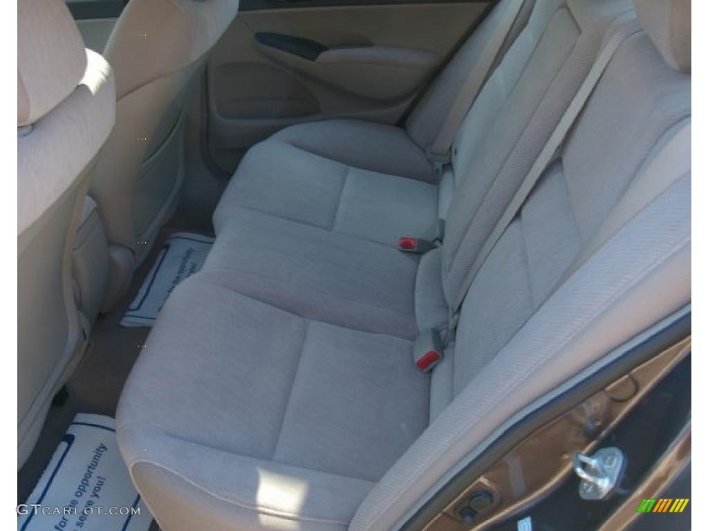 2010 Civic EX Sedan - Urban Titanium Metallic / Beige photo #4