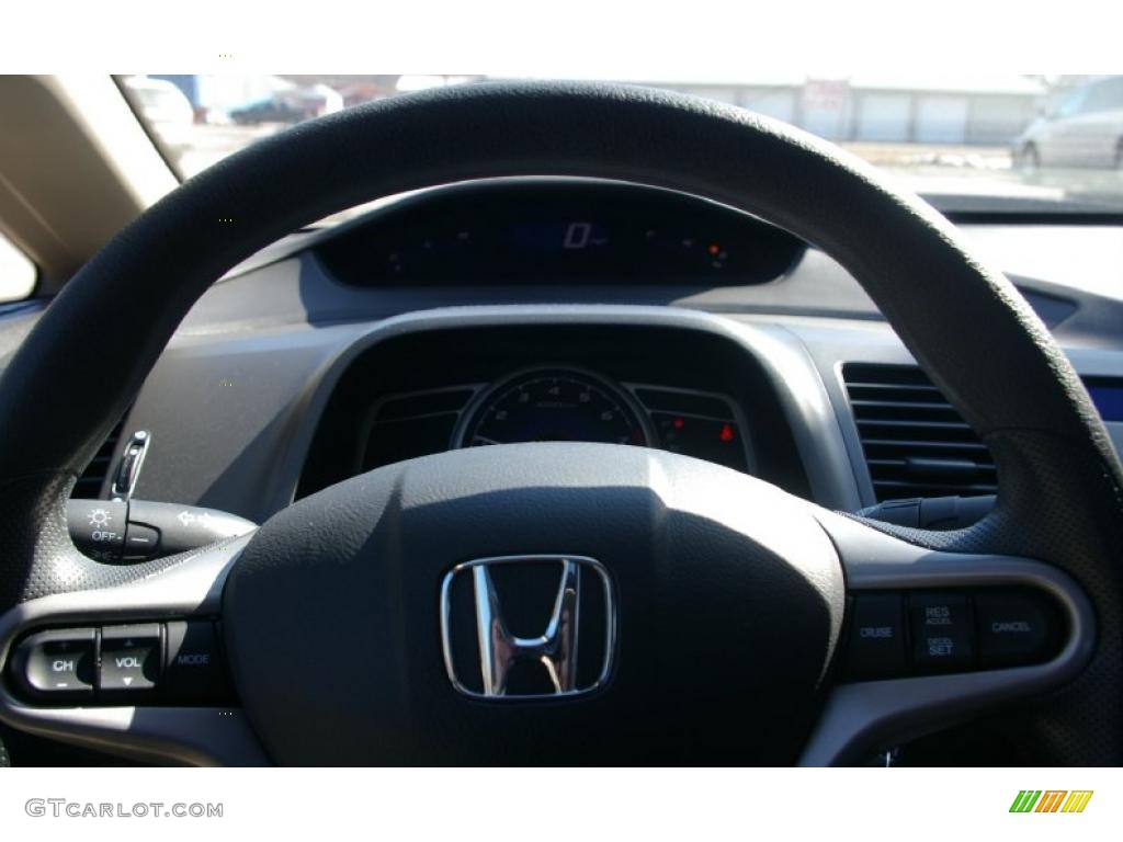 2010 Civic EX Sedan - Urban Titanium Metallic / Beige photo #7
