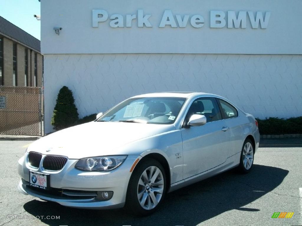 2011 3 Series 328i xDrive Coupe - Titanium Silver Metallic / Black photo #1