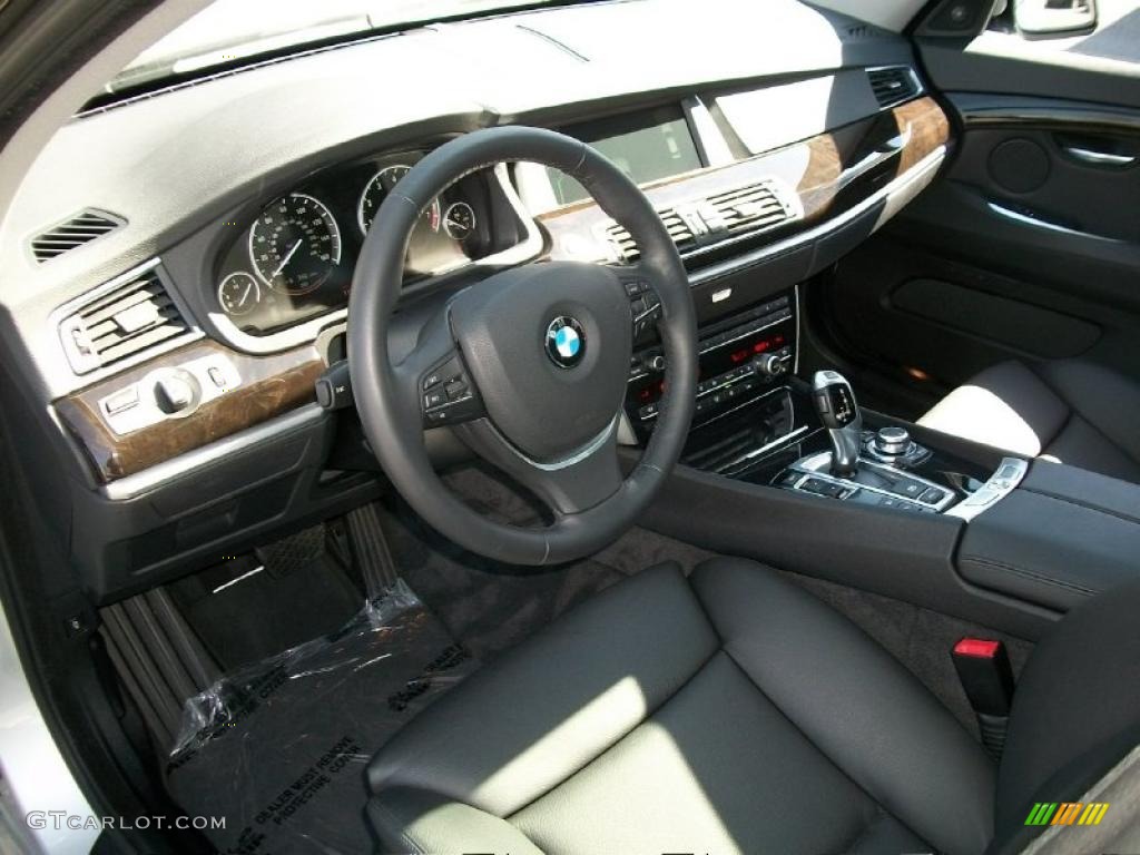 Black Interior 2010 BMW 5 Series 550i xDrive Gran Turismo Photo #47309567