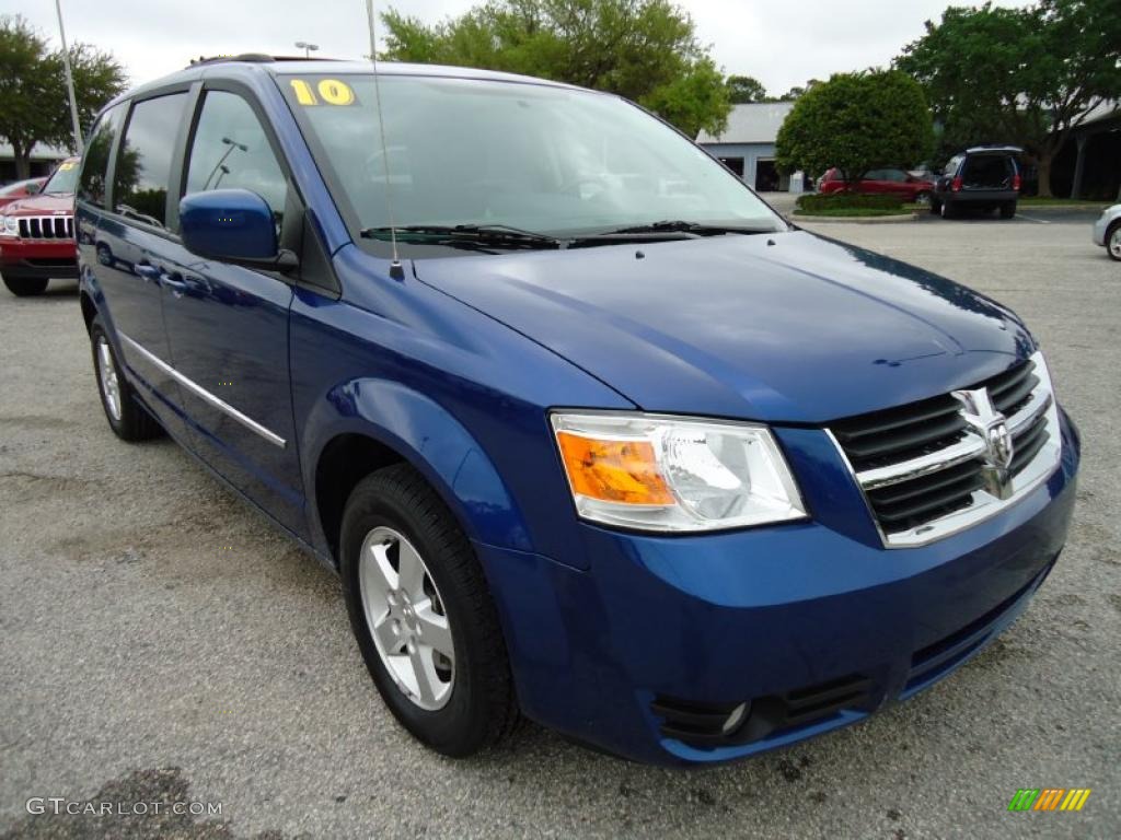 Deep Water Blue Pearl Coat 2010 Dodge Grand Caravan SXT Exterior Photo #47309942