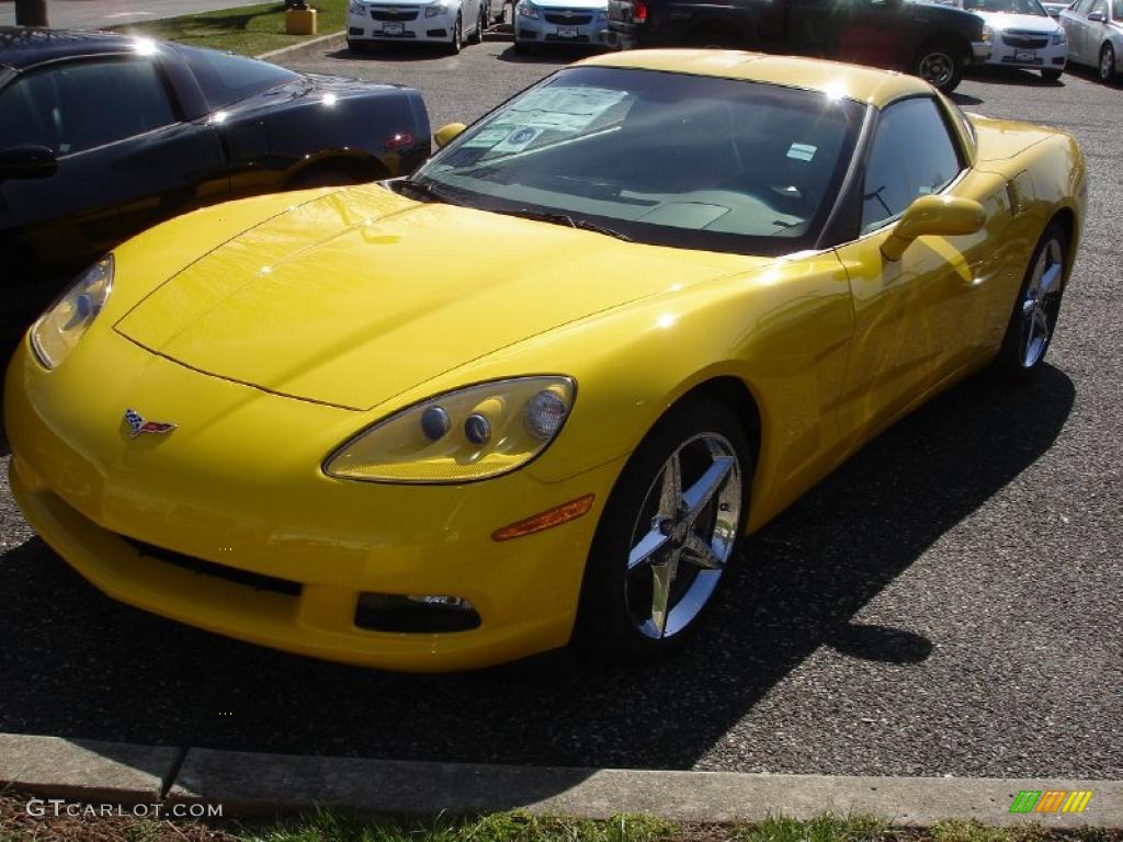 2011 Corvette Coupe - Velocity Yellow / Ebony Black photo #1
