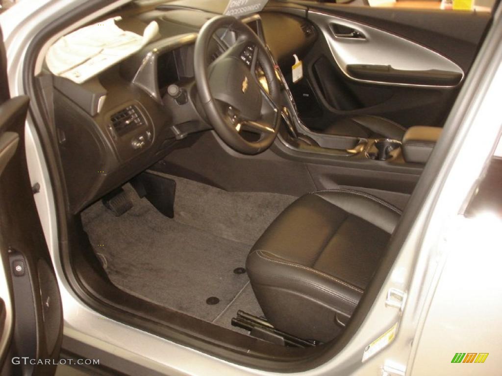 Jet Black/Ceramic White Interior 2011 Chevrolet Volt Hatchback Photo #47310632