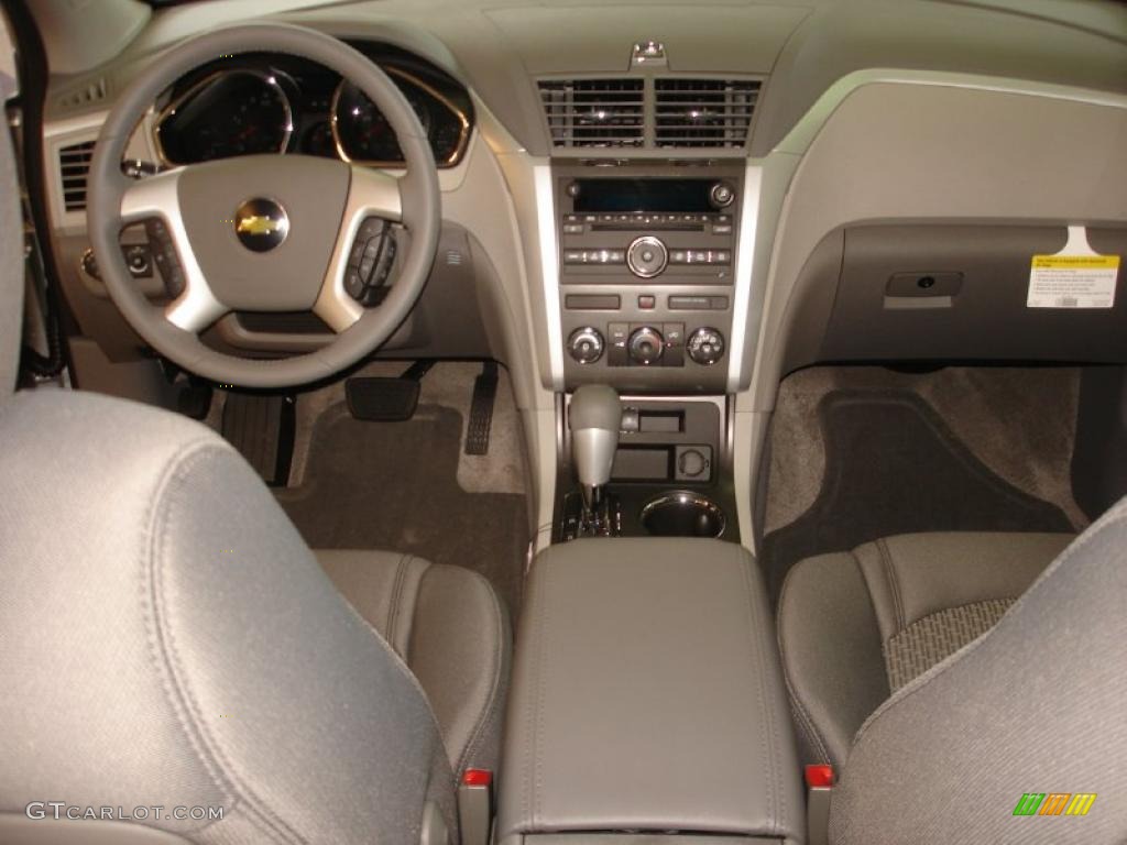 2011 Chevrolet Traverse LS AWD Dark Gray/Light Gray Dashboard Photo #47311949