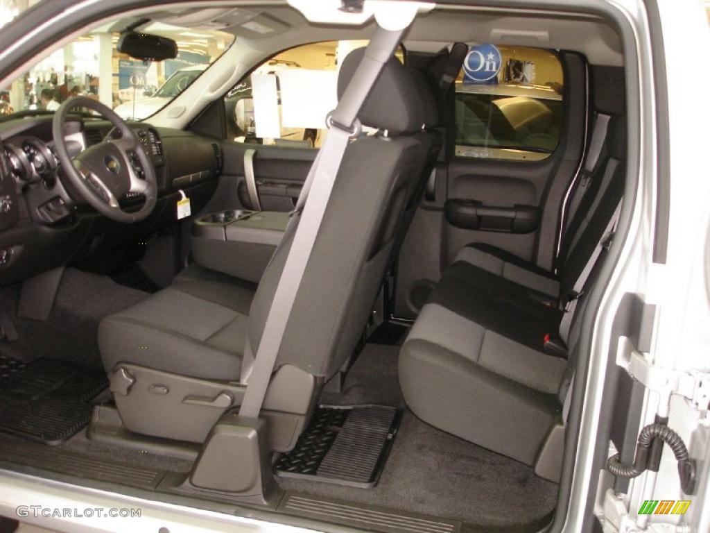 2011 Silverado 1500 LT Extended Cab 4x4 - Sheer Silver Metallic / Ebony photo #3