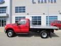 Vermillion Red - F350 Super Duty XL Regular Cab 4x4 Chassis Photo No. 9