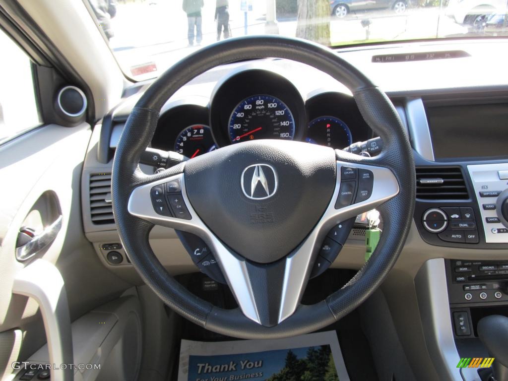 2008 Acura RDX Technology Taupe Steering Wheel Photo #47313131