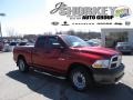 2009 Inferno Red Crystal Pearl Dodge Ram 1500 ST Quad Cab 4x4  photo #1