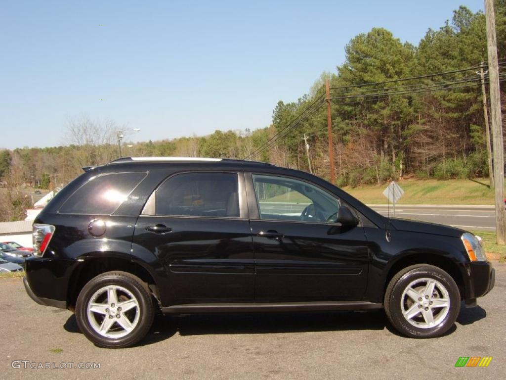 2005 Equinox LT AWD - Black / Light Gray photo #3
