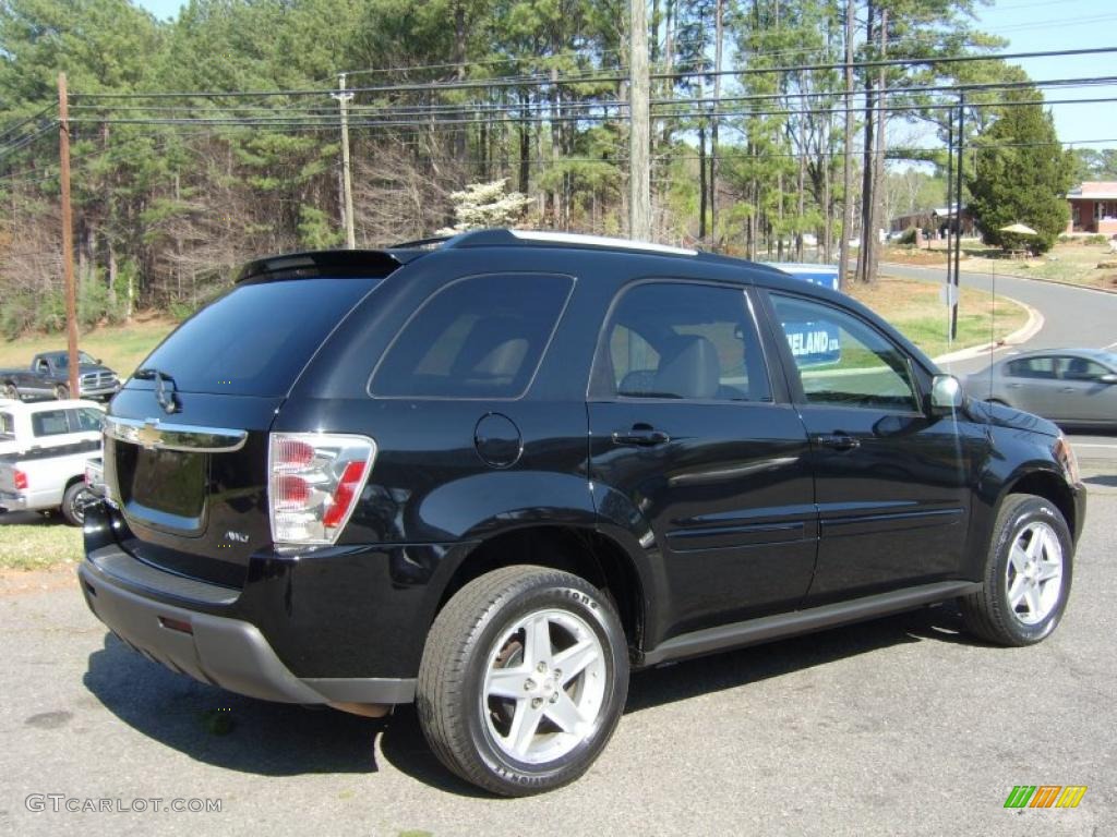 2005 Equinox LT AWD - Black / Light Gray photo #4