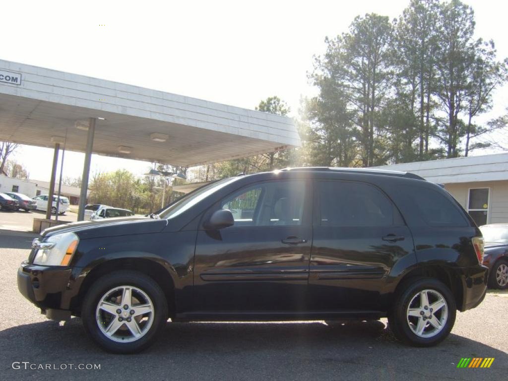 2005 Equinox LT AWD - Black / Light Gray photo #7