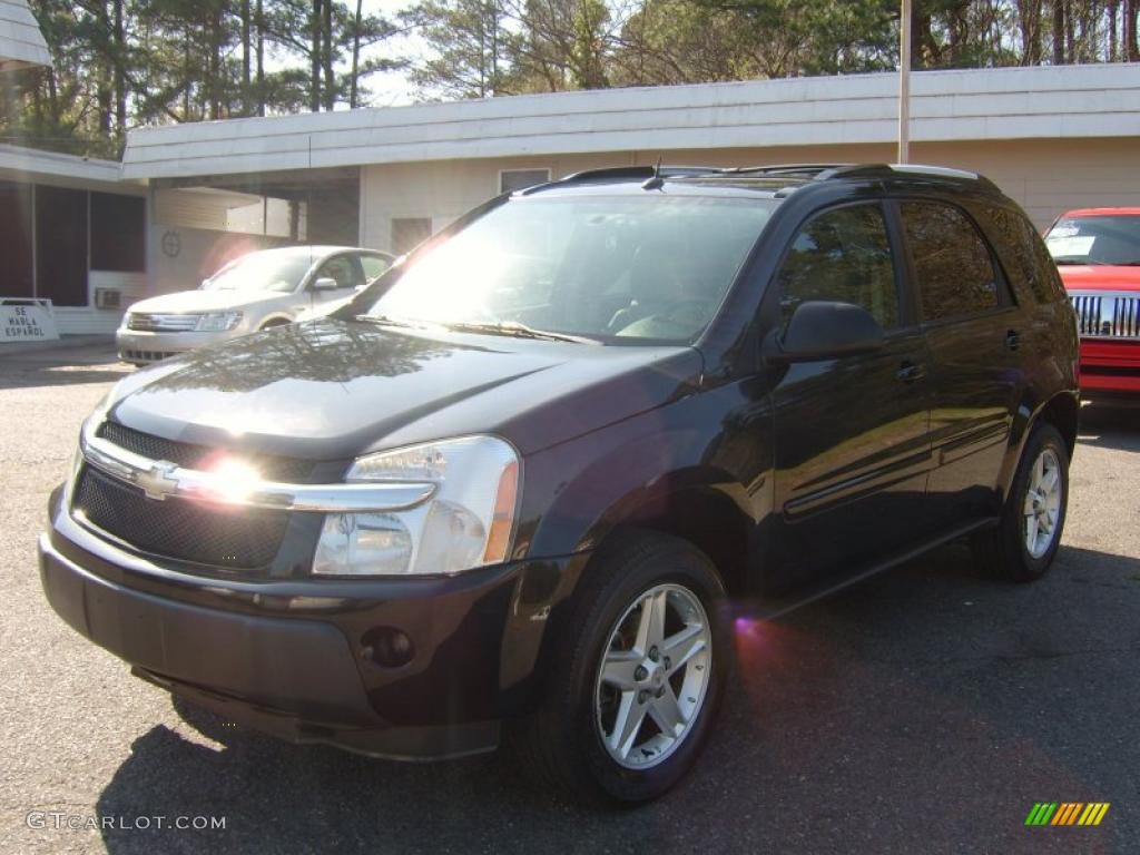 2005 Equinox LT AWD - Black / Light Gray photo #9