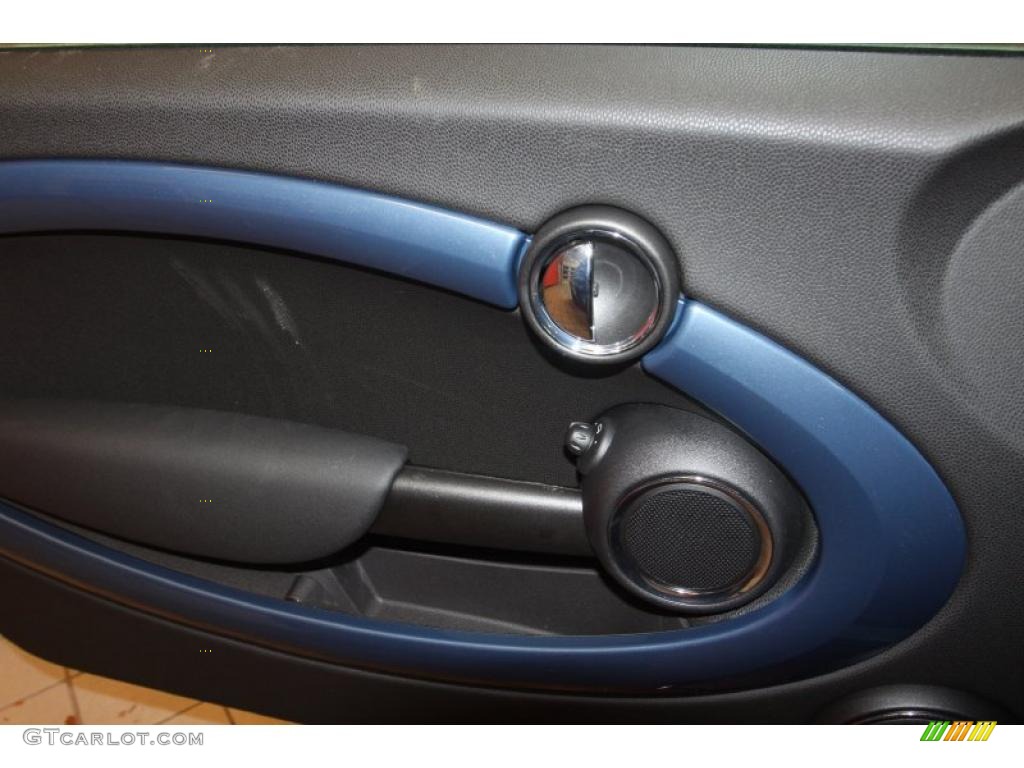 2011 Cooper S Convertible - Horizon Blue Metallic / Carbon Black photo #9