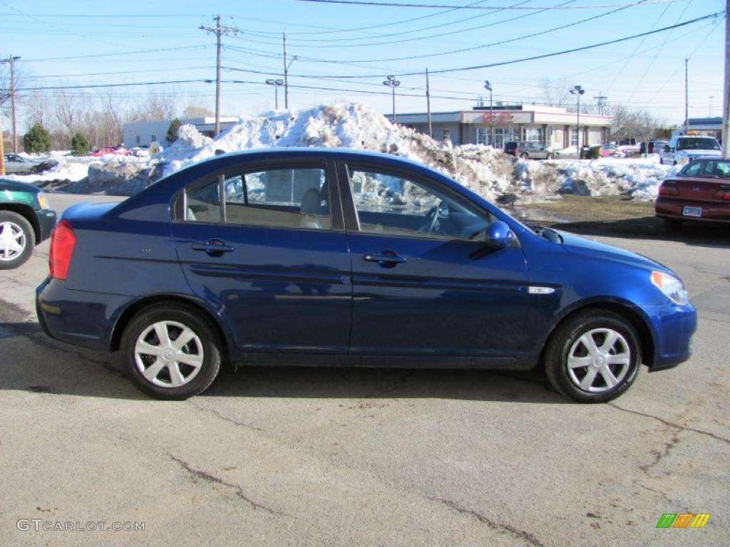 Dark Sapphire Blue 2007 Hyundai Accent GLS Sedan Exterior Photo #47316827