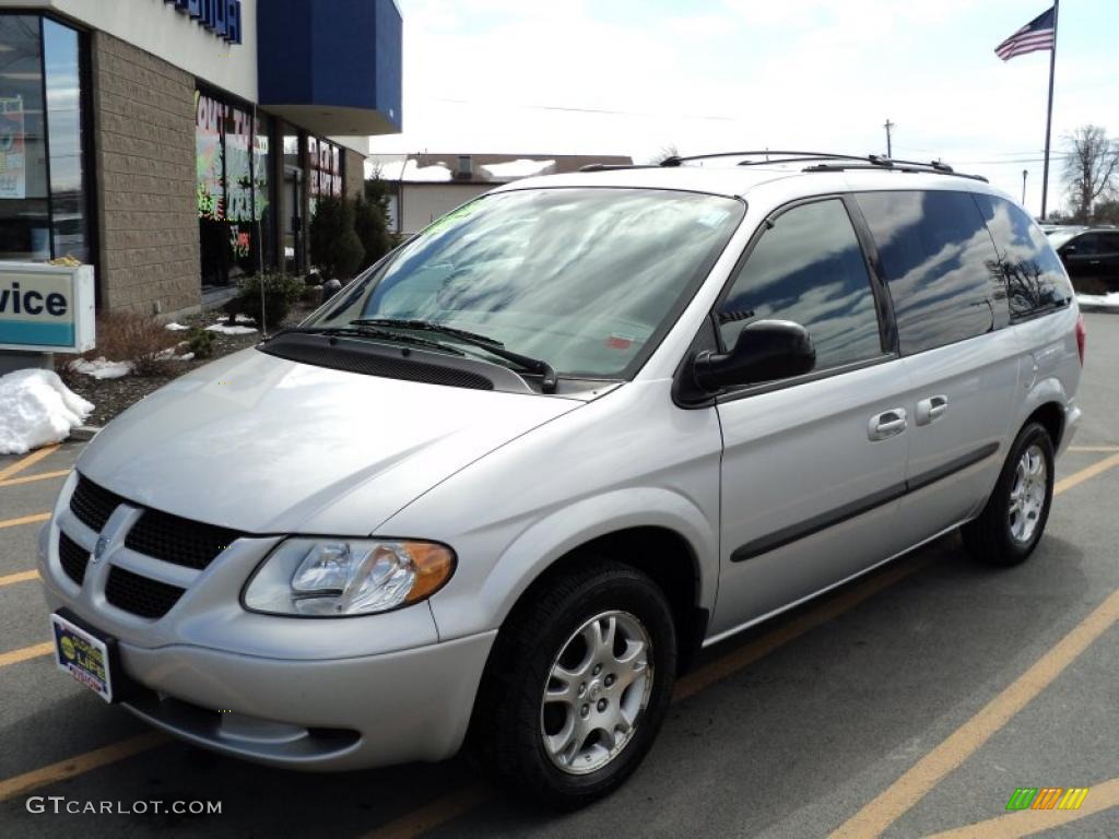 Bright Silver Metallic Dodge Caravan